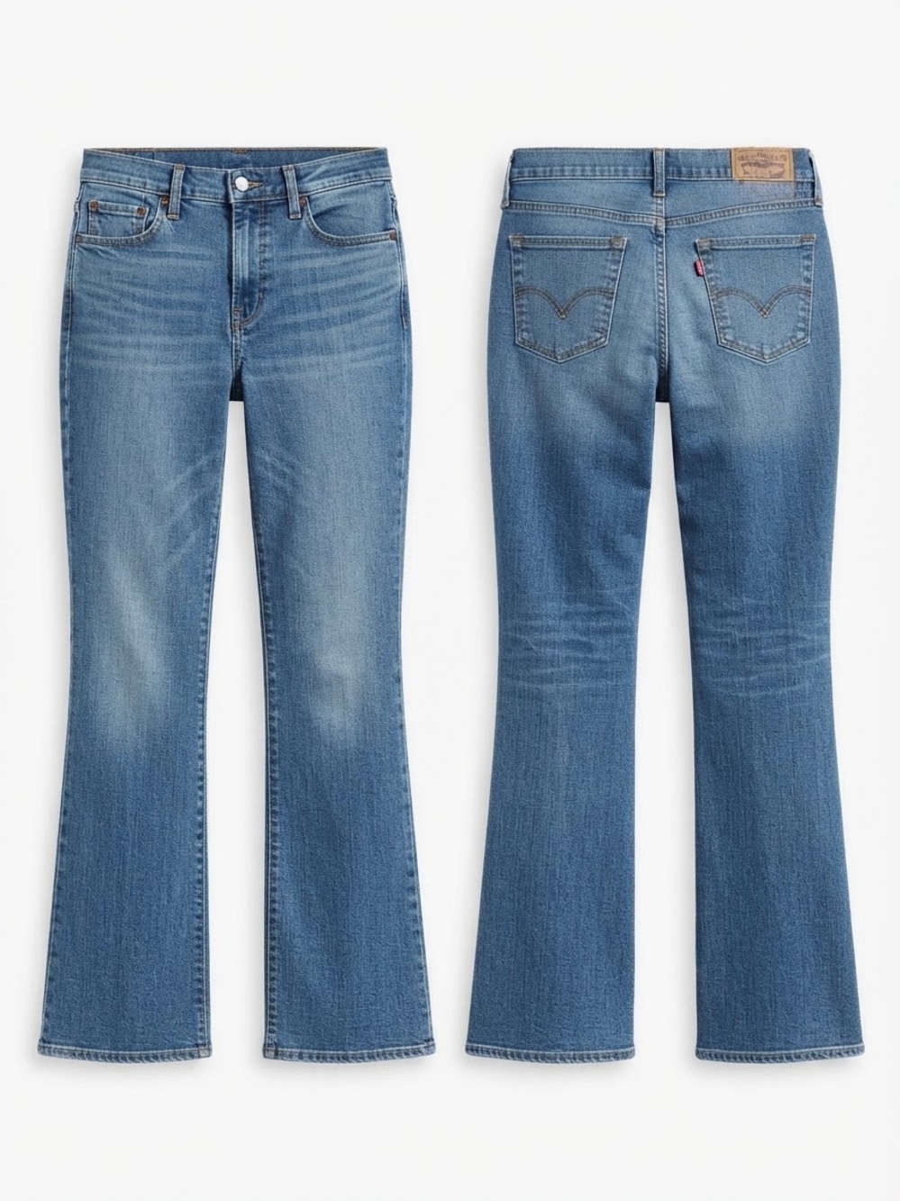 Levi's Premium Bootcut Jeans Mid Rise Medium Wash (Size 12 Long)